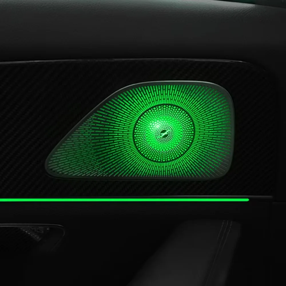 for Mercedes Benz GLE/GLS-class W167 Horn Audio Trim Glow CoverX167 Car Door Midrange Speaker Cover With Ambient Lights