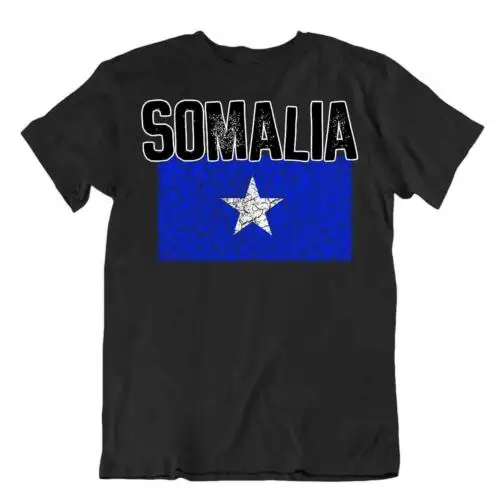 Flag T-Shirt Somalia Fashion Country Souvenir Gift Tee Pride logo