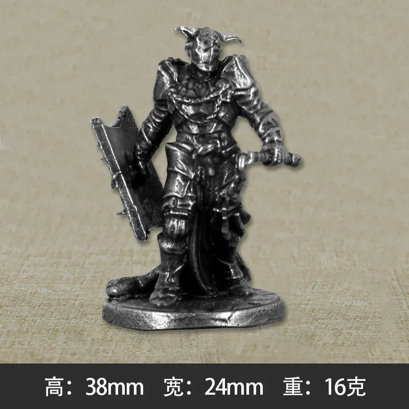 Metal Black Dragon Mercenary Corps Soldier Model Finished Desktop Game Decoration War Hand Made Chess Toys for Boys