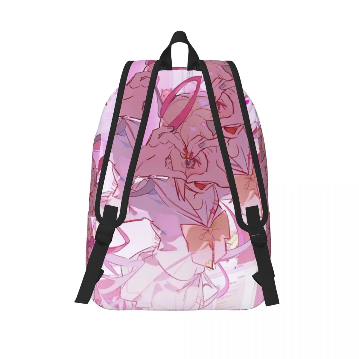 KAngel Anime Game Omgkawaiiangel Backpack Men Women High School Work Daypack Needy Girl Overdose Laptop Canvas Bags with Pocket