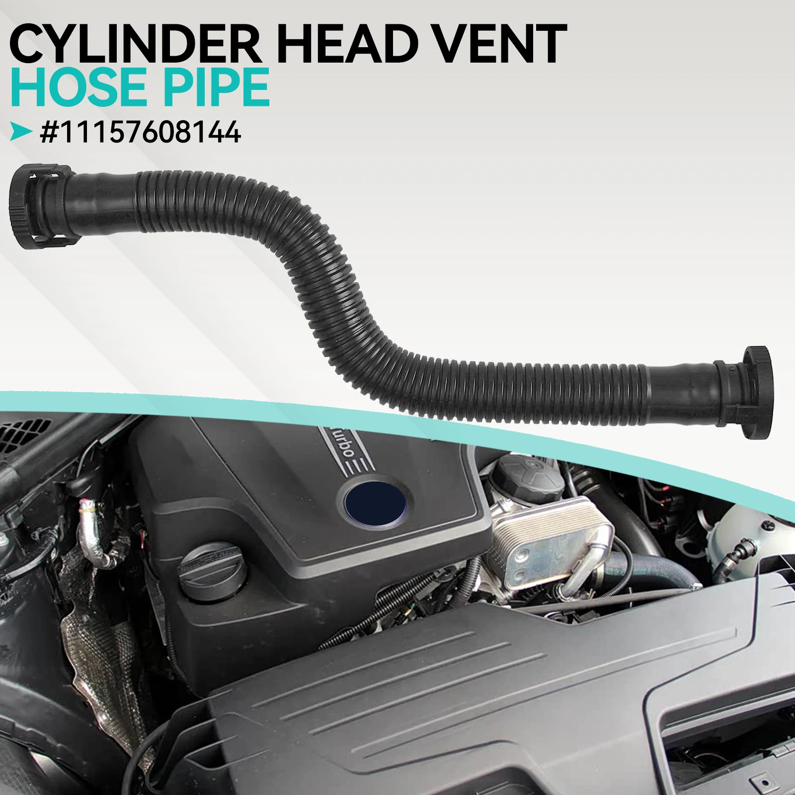 11157608144 FOR BMW 1 SERIES F20 F21 114i 116i 118i 120i 3 SERIES F30 F31 F80 316i 320i CYLINDER HEAD CRANK VENT HOSE PIPE