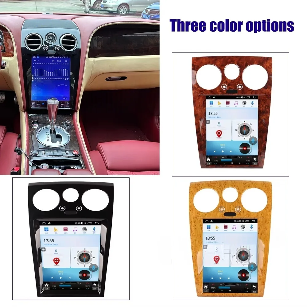 12.1” Multimedia Player Bluetooth Stereo For Bentley Flying Spur Continental GT 2005-2017 Android 15 Wireless Carplay Car Radio