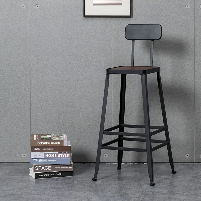

Modern Lounge Chair Floor Iron High Scandinavian Home Relaxing Chair Wooden Cafe Bar Fauteuil Salon Living Room Furniture
