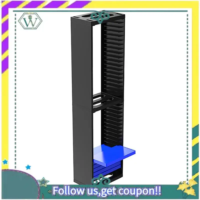 

NEW For PS4 Slim Pro Console Games Card Box Disc Storage Tower Case CD Stand Holder For PS4 Slim Pro Game Console