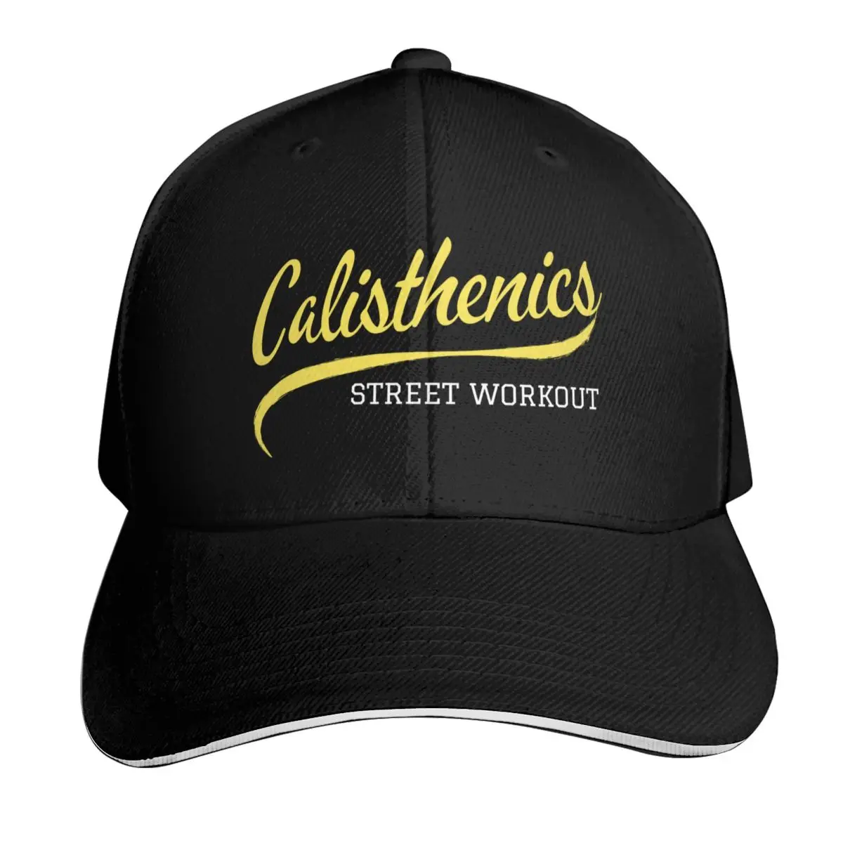 Calisthenics - Street workout - script lettering - blue design Baseball Cap Men Women Casual Summer Sport Sun Cap