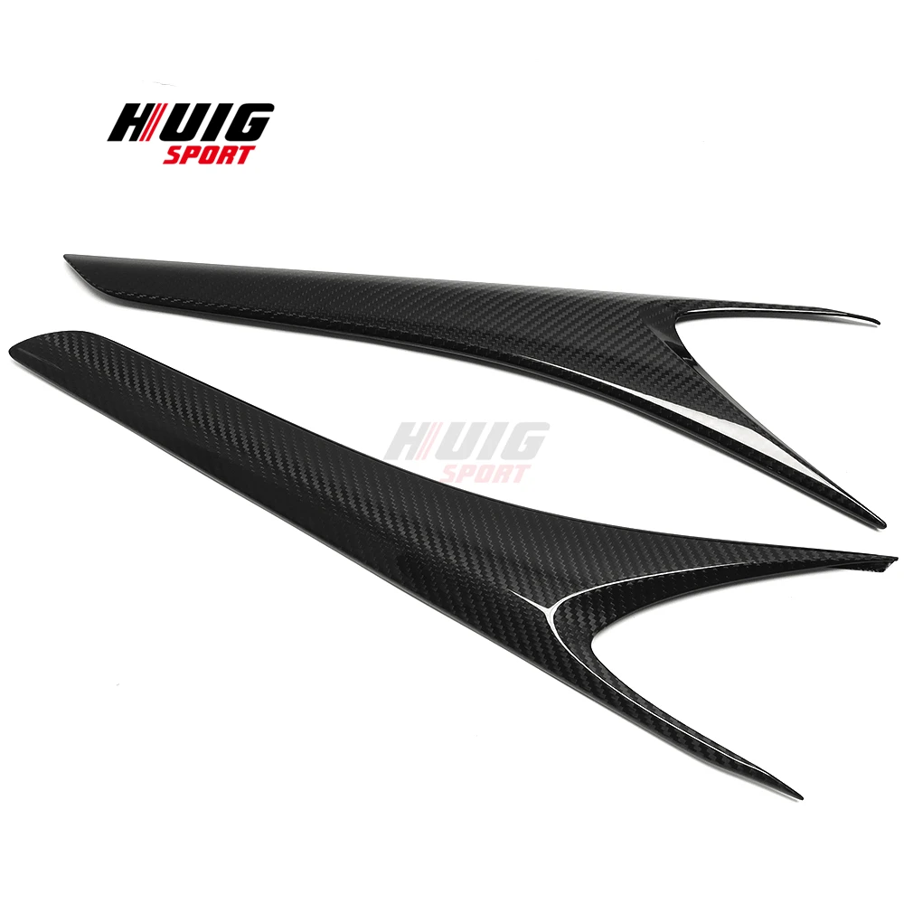 Real Dry Carbon Fiber Car Gear Shift Side Center Console Panel Cover Trim For Lexus IS IS250 IS300 IS350 F Sport 2014-2017