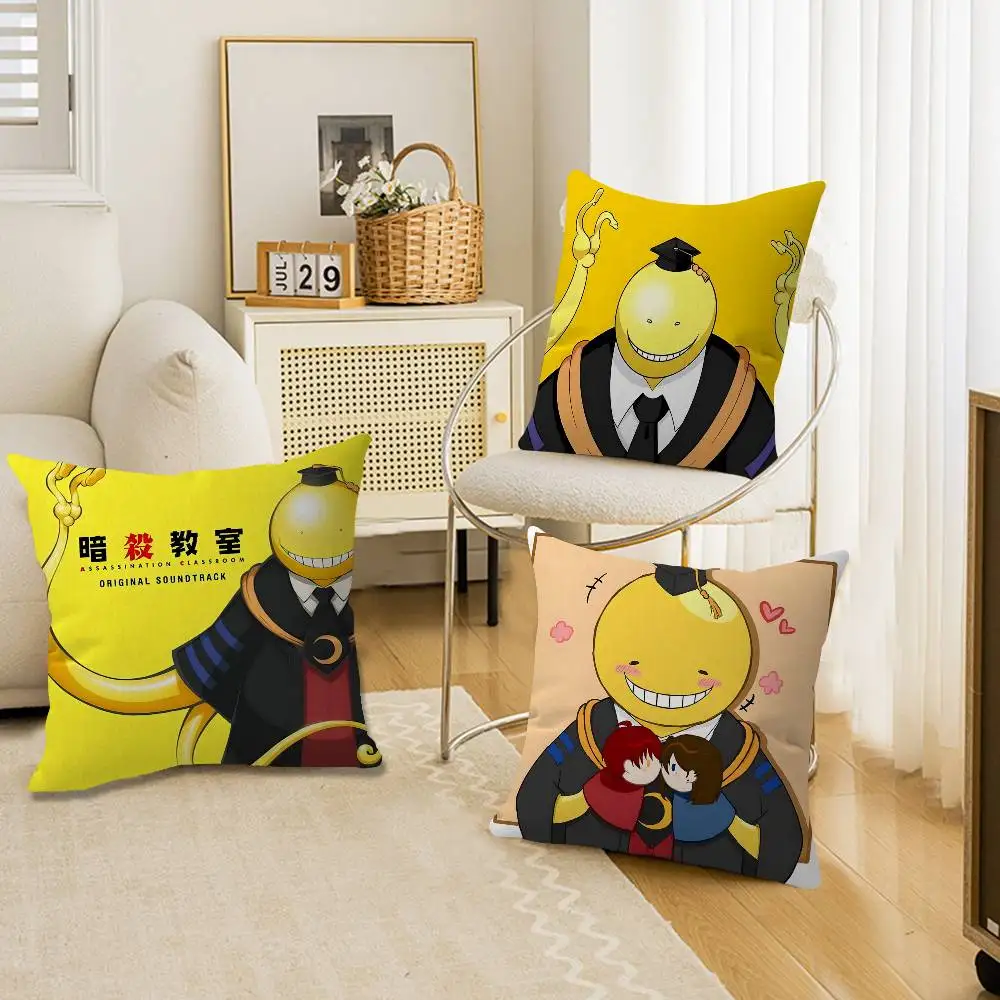 A-Anime-Assassination-Classroom Dark-Whimsical Cushion Cover Car Throw Pillow Case For Sofa Car Christmas Gift 40x40cm 45x45cm