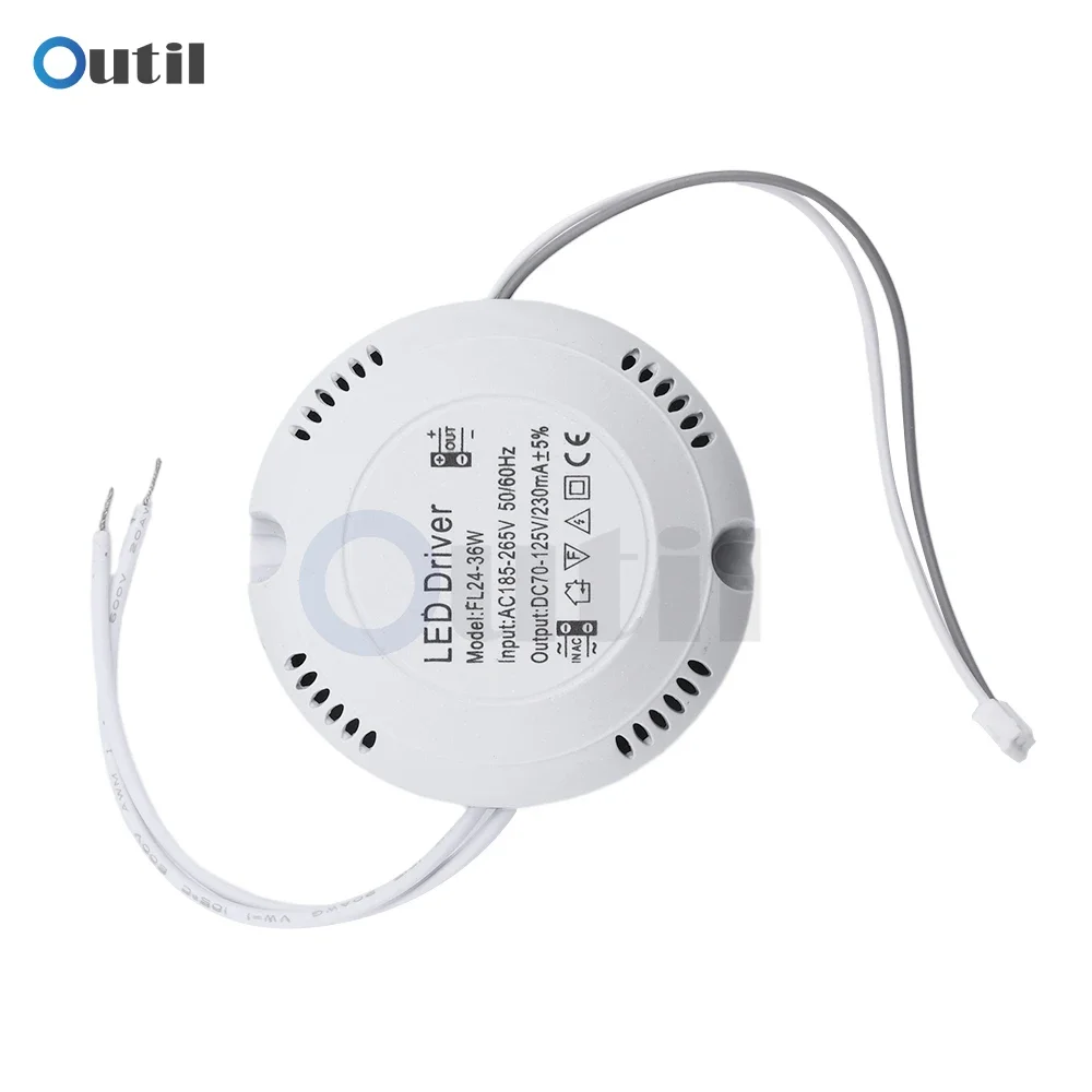 

Драйвер светодиодного освещения AC220V до DC24-82V/70V-125V Трансформатор освещения питания для светодиодного потолочного светильника 8W12W 18W 24W 36W