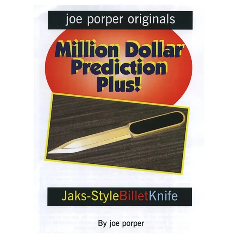 Billet Knife Jaks Style by Joe P Magic Tricks,Close Up Magic,Mentalism Magia Props,Prophecy Magic,Gimmicks Magician Bar Street