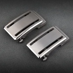 Smooth Buckle Men's Belt Titanium Metal Buckle Fashion Belt Buckle Adjustable Waist Buckle DIY Leather Craft Buckle