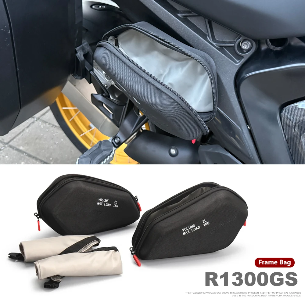 

New For BMW R1300GS R 1300 GSA R1300 GS 2023 2024 2025 Motorcycle Side Frame Bag Storage Package Bags Tool Bag Waterproof Bag