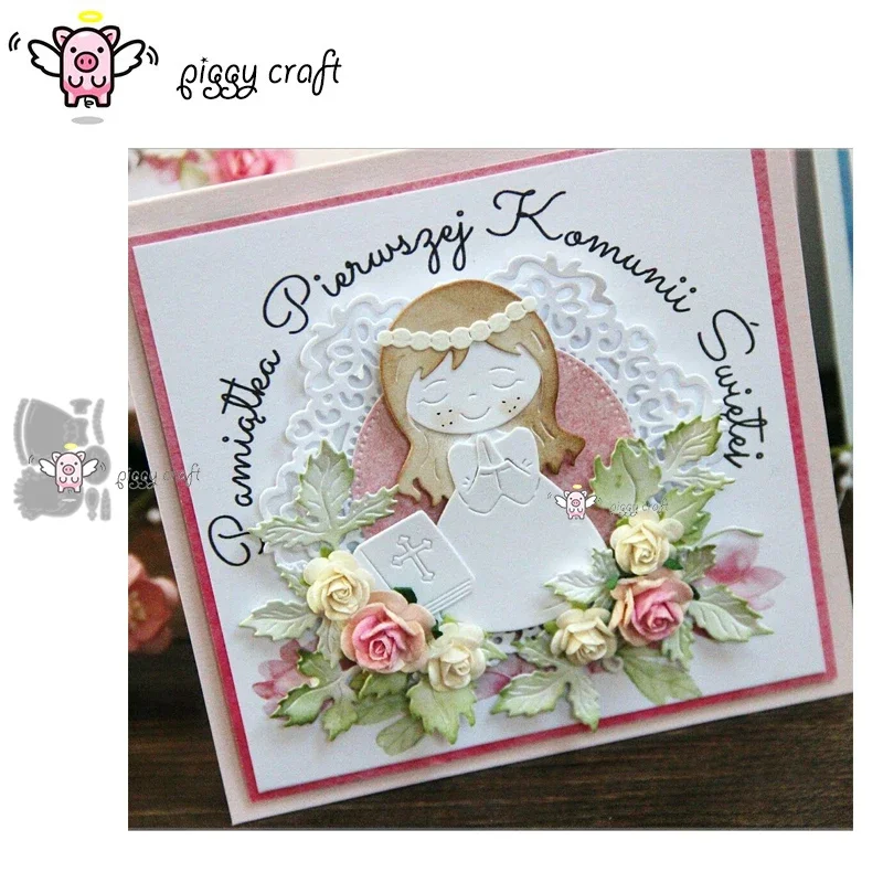 Piggy Craft metal cutting dies cut die mold 2019 Boy girl praying Scrapbook paper craft knife mould blade punch stencils dies