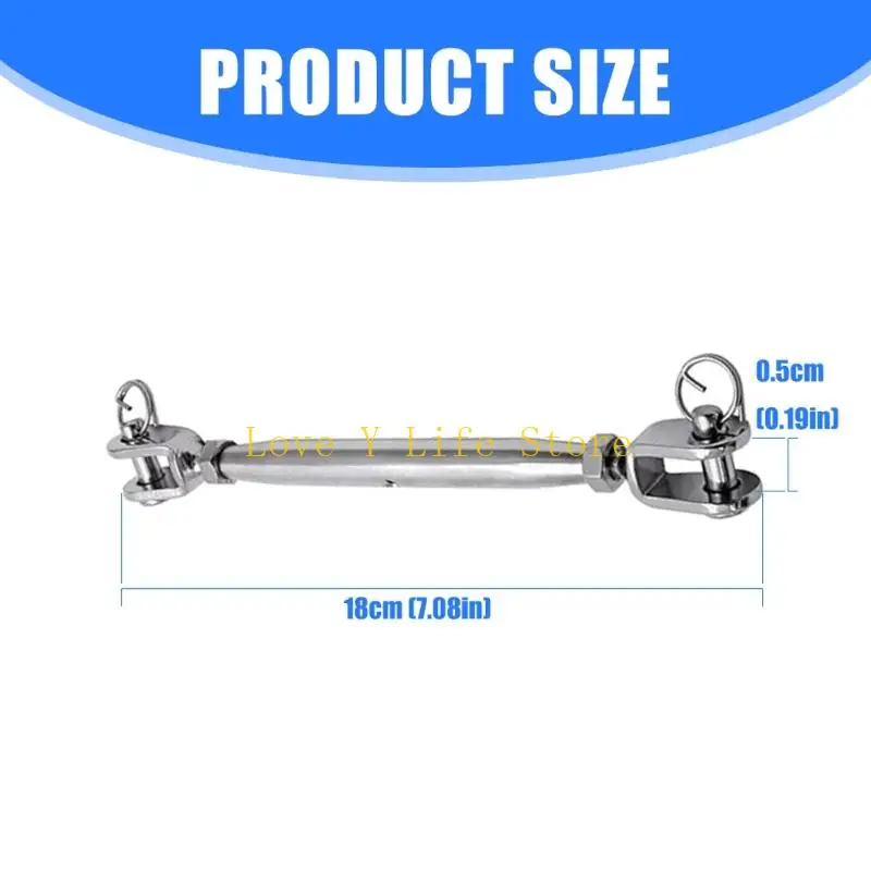 L74C 5Pcs Stainless Steel Turnbuckles Heavy Duty Jaw Ends For Stage Rigging Projects