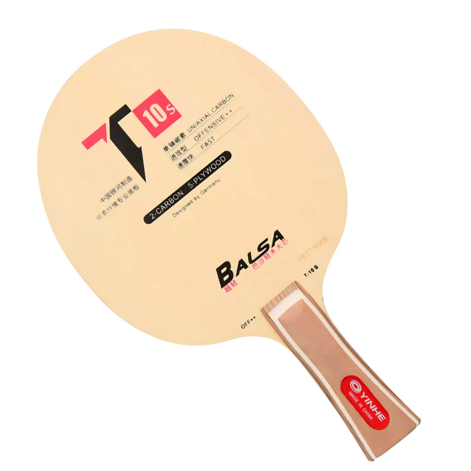 Original Yinhe T-10S T10S Table Tennis Blade Very Light Fast Attack with Loop Table Tennis Rackets Ping Pong Paddles Racquet