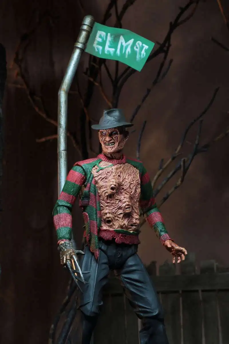 Neca 39887 A Nightmare On Elm Street  Freddy Television Movie Scene Anime Action Figure Statue Collection Model Doll Toy Gifts