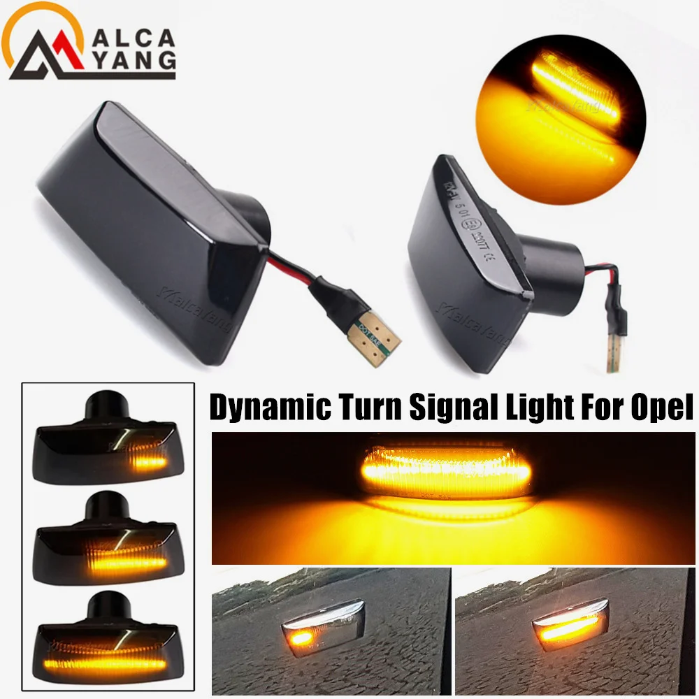 2pcs Dynamic led Turn Signal Light Sequential Blinker for Chevrolet Cruze For OPEL Astra H Zafira B Corsa D Insignia A Meriva B