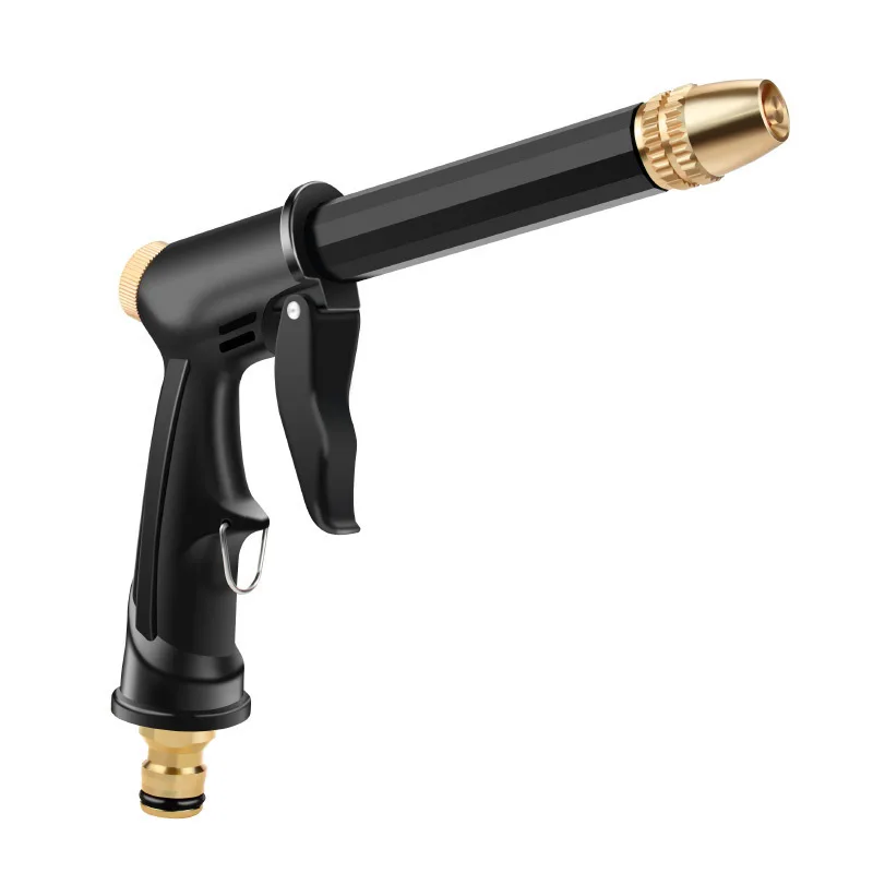 Black High Pressure Sprinkler Water Gun Car Washers Water Gun Hose Nozzle Foam Lance Automobiles Cleaning Tool