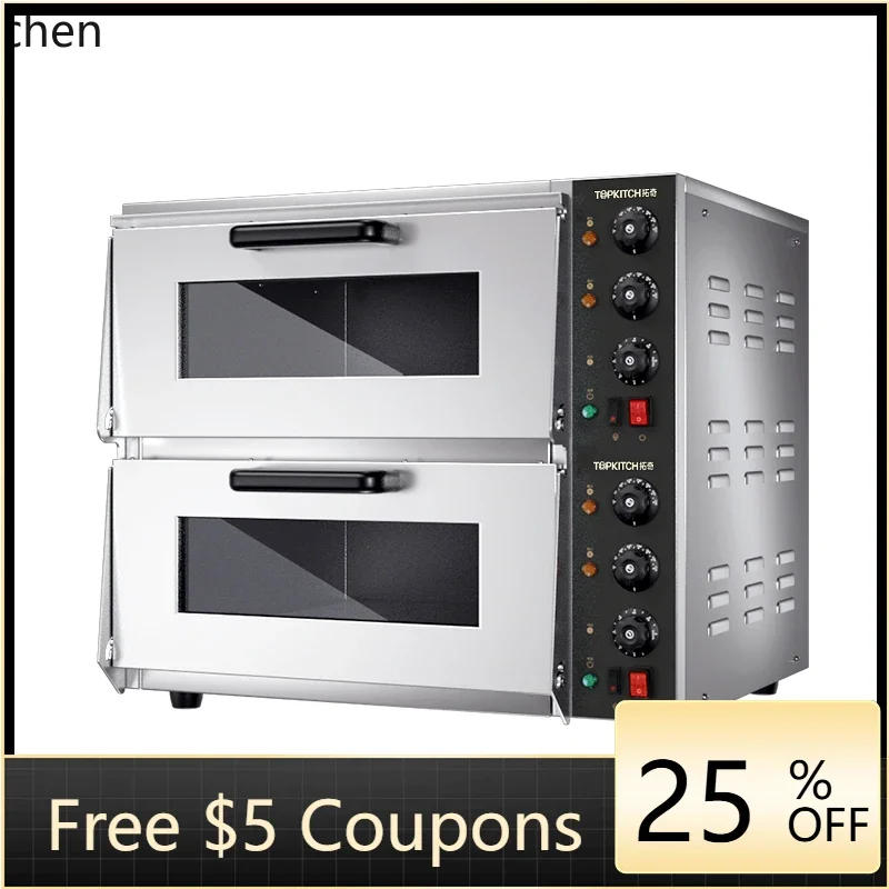 cc26  electric oven commercial two-layer two-plate double-layer baking bread oven large capacity