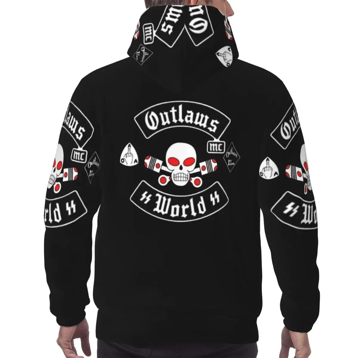 Outlaws Mc Support Hoodie Harajuku Pullover Autumn Winter Men Women Sweatshirts Long Sleeve Tops