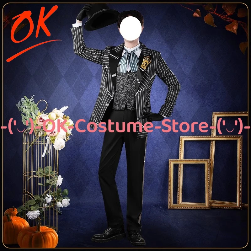 

[Customized Size] Twisted Wonderland Trey Clover Cosplay Costume Game Character Outfit Halloween Carnival Party Uniform Suit