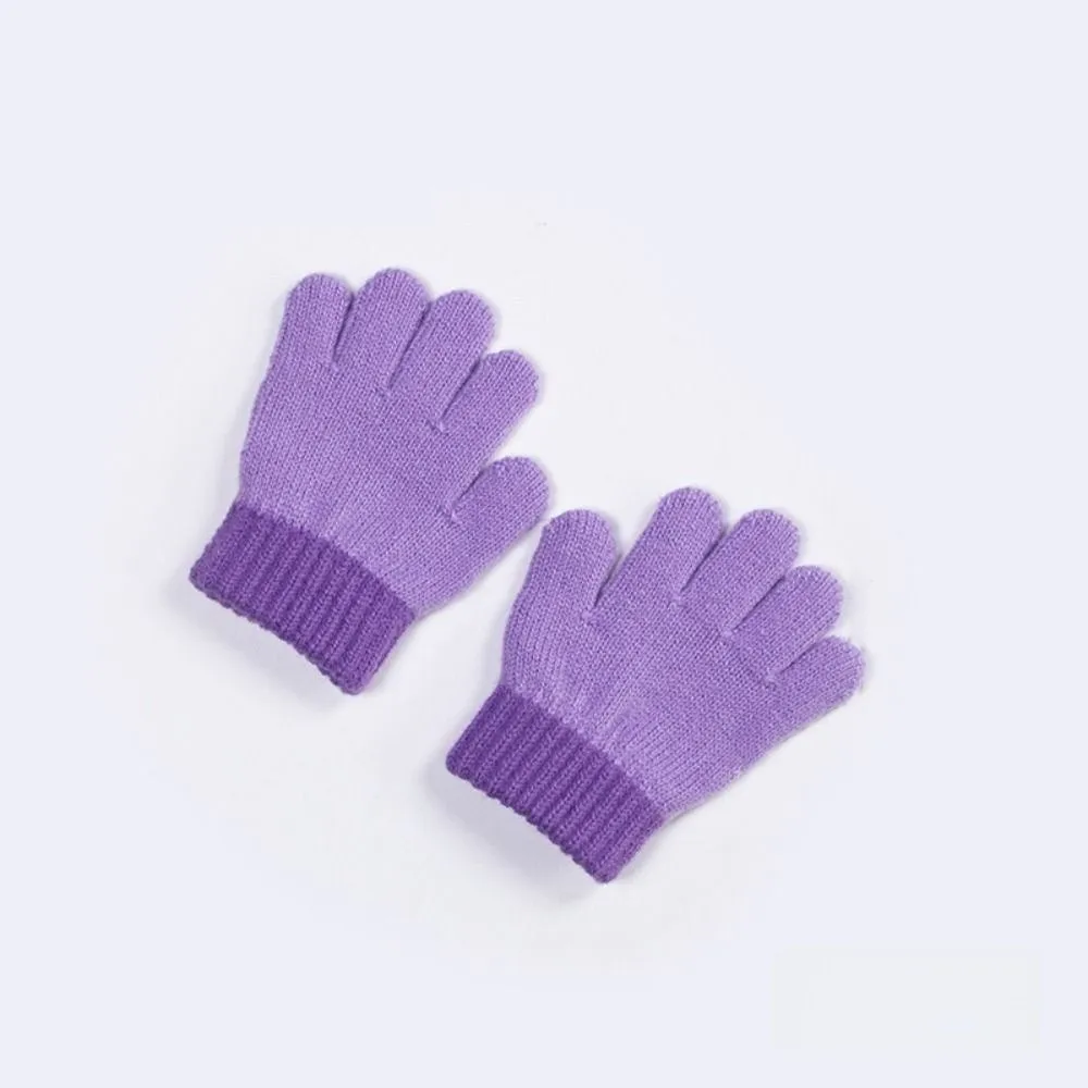 Cozy Knitted Kids Gloves Breathable Thick Fingerless gloves 1-3 Years Winter Warm Baby Mitten Boys Girls