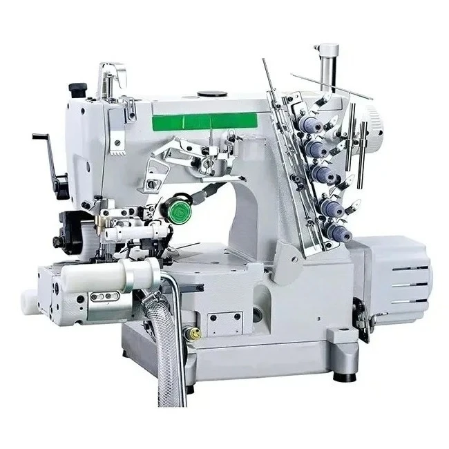 

Industrial Interlock Sewing Machine Automatic Right Cutter Manual Feed Garment High Speed Lockstitch Chain