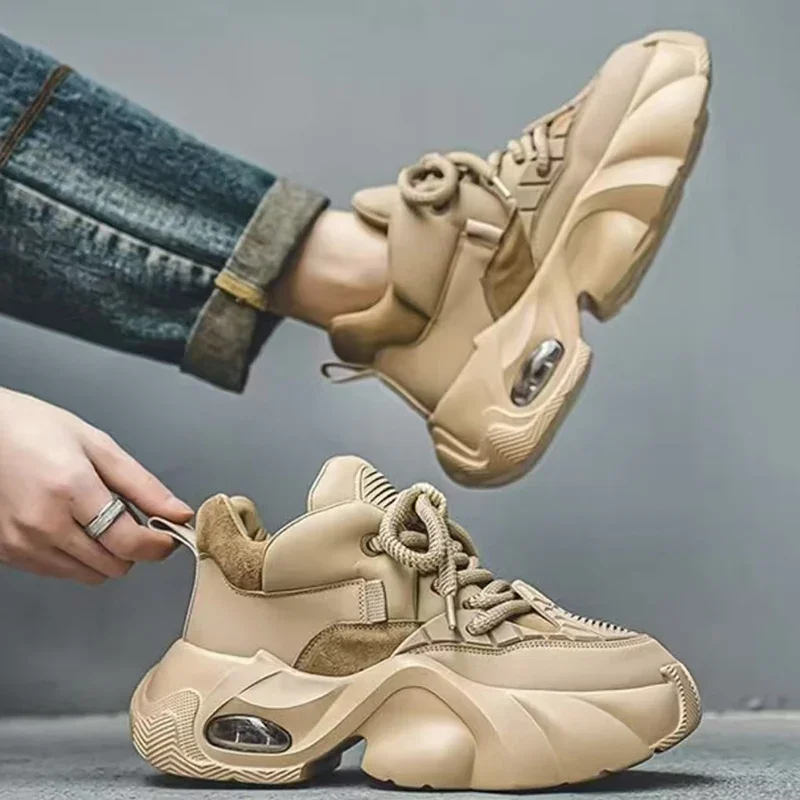 

New Men's Platform Running Shoes Designer Footwear Luxury Shoes Male Fitness Jogging Sneakers Basketball Antiskid Mens Tennis