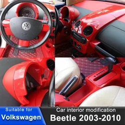 Car Steering Wheel Center Panel DecorationSticker Interior Modification For 2003-2010 Volkswagen Beetle Accessories