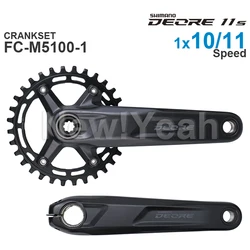 SHIMANO DEORE FC-M5100 Crankset for MTB bike  1x10 or 1x11- 2x11 speed 170 175  Original