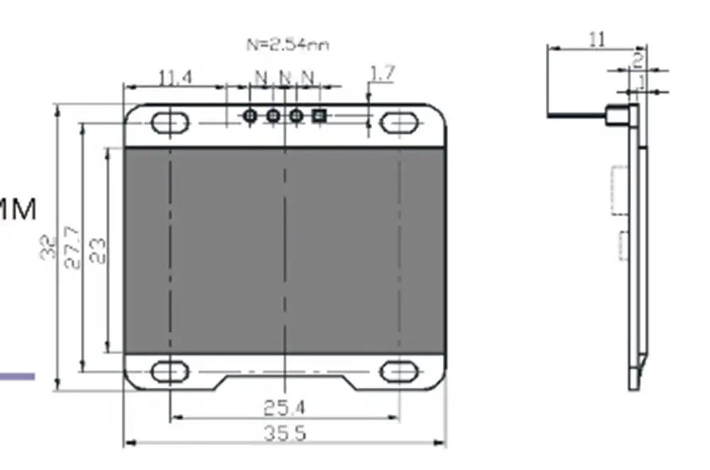 Imagem -05 - Módulo de Exibição Oled para Arduino Raspberry pi Branco I2c Iic Serial 128x64 Lcd Oled Tela Led Driver Sh1106 13