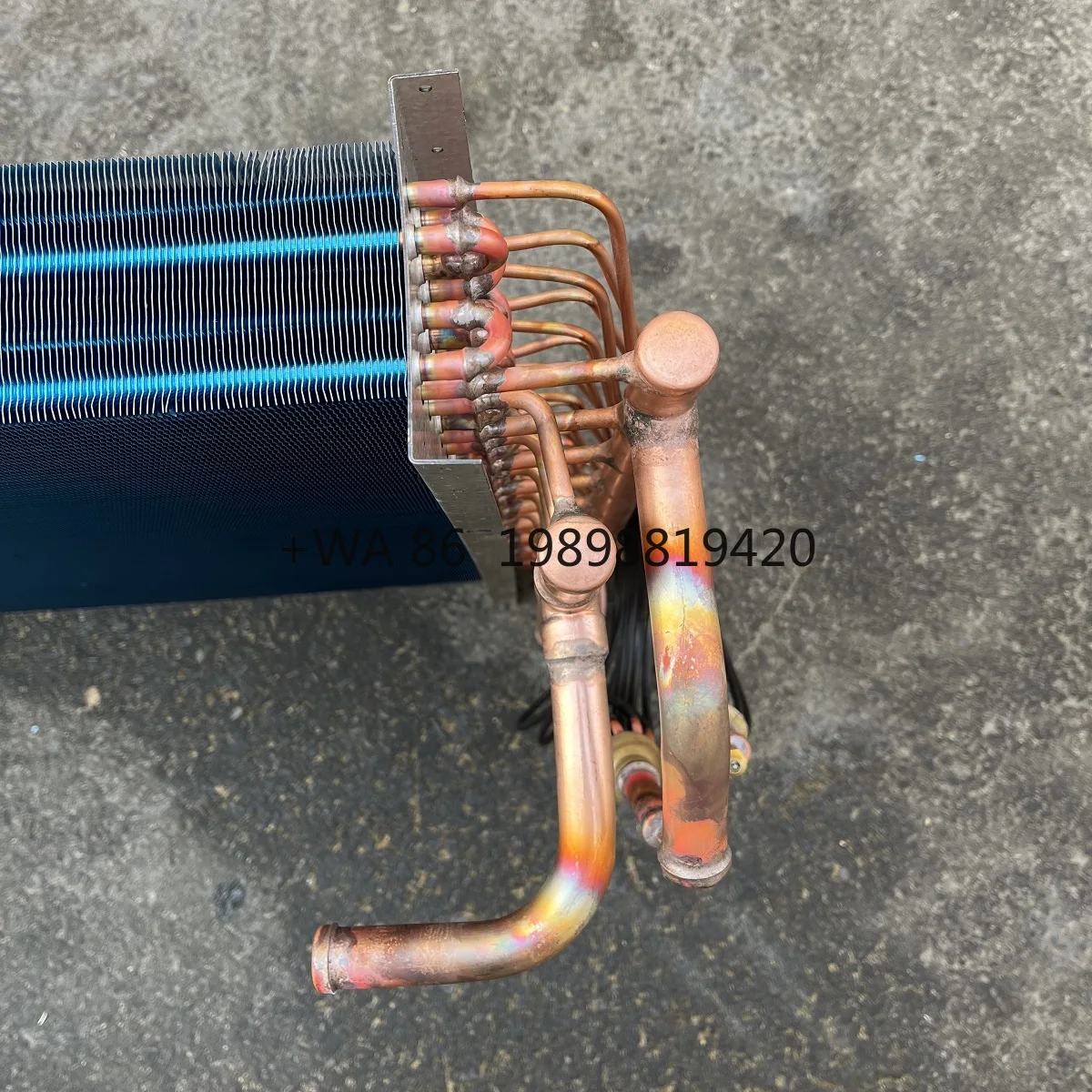 

Компоненты охладителя Трубка теплообменника Испаритель Конденсатор Сердечник радиатора Медная водяная система переменного тока Катушка вентилятора с новым