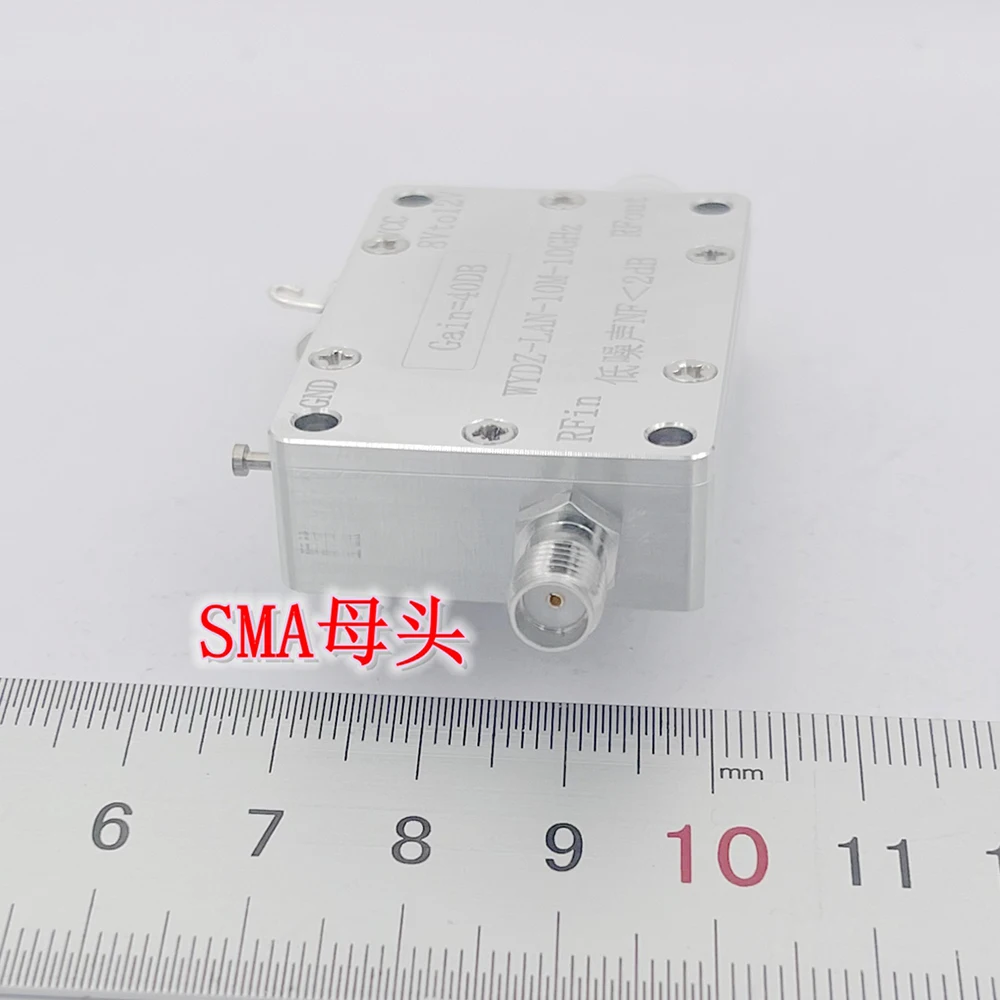 10Mhz-10Ghz 40DB LAN RF Broadband Amplifier Gain P1dB=20dBm Low Noise Amplifier FOR Ham Radio Mixer Signal Drive Receiver