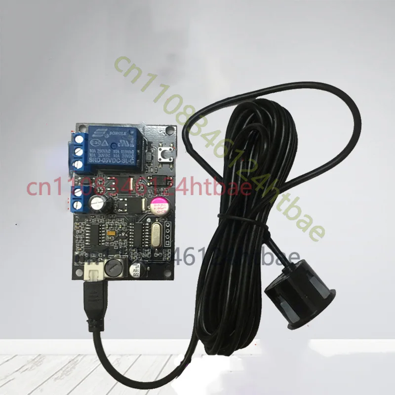 For 12V 24V Ultrasonic Ranging Module 5-500CM Proximity Sensor Relay Output Range Adjustable Obstacle Avoidance Detection Sensor