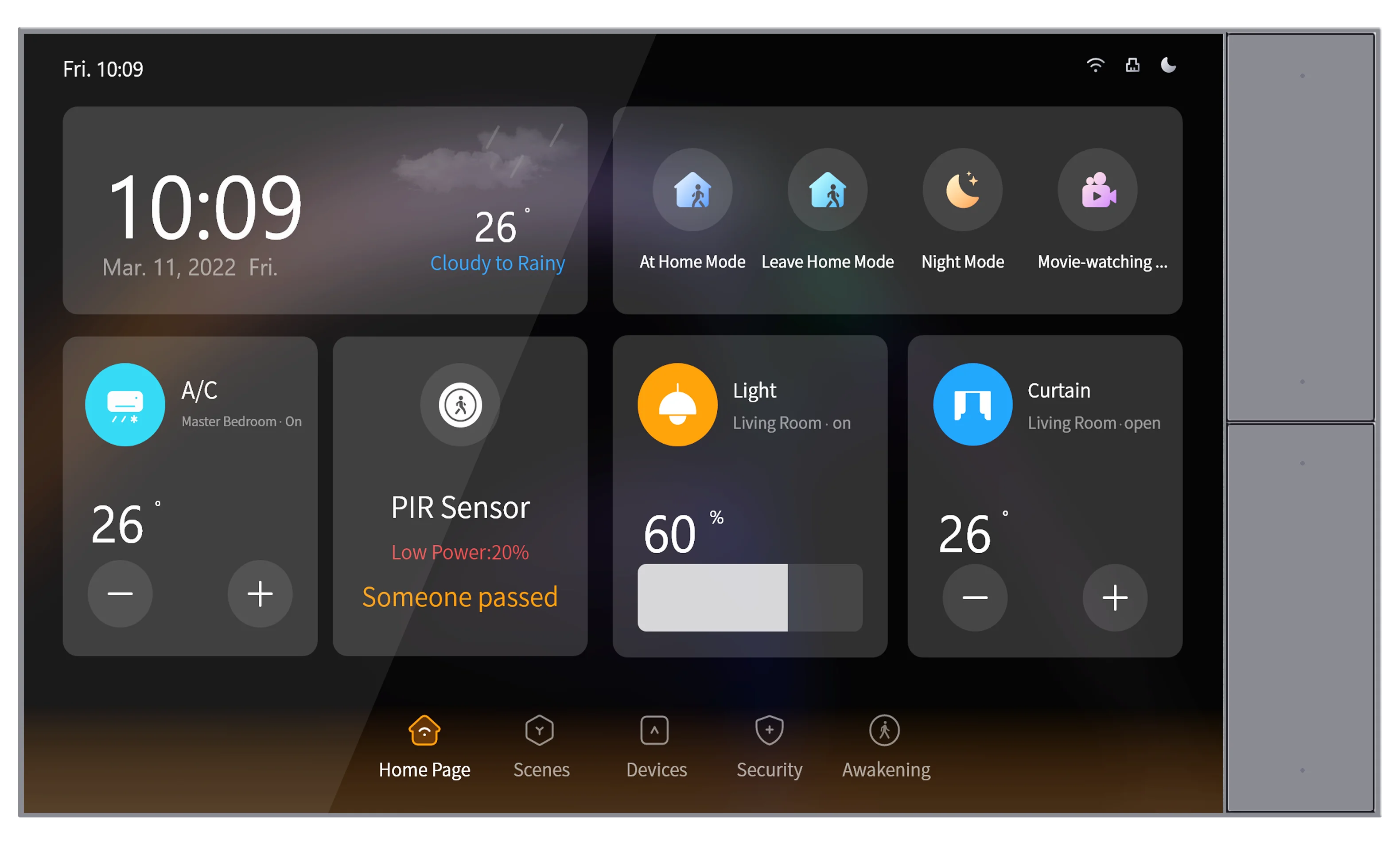 Smart Home Control Panel 10