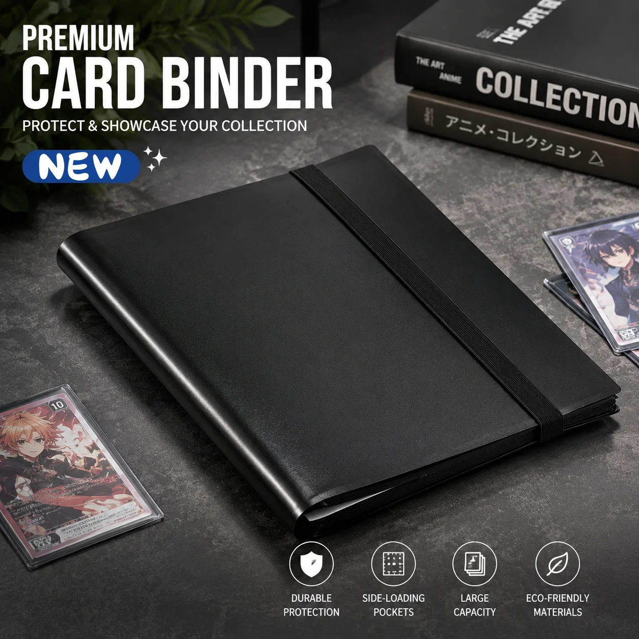 9ポケットトレーディングカードバインダー 大容量コレクターア - Trading Card Binder のレビューと価格