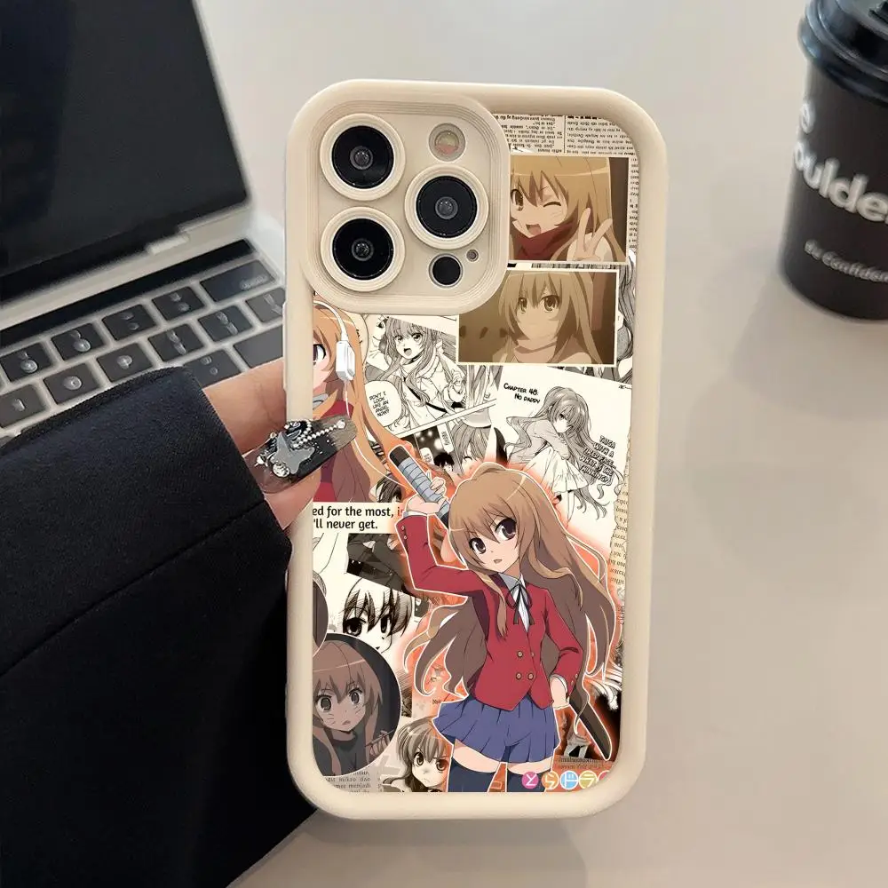 

Toradora Aisaka Taiga Mobile Phone Case for iPhone 17 16 15 14 13 12 11 Air Pro Max Plus Thicken TPU Colorful Cover Cover Pretty