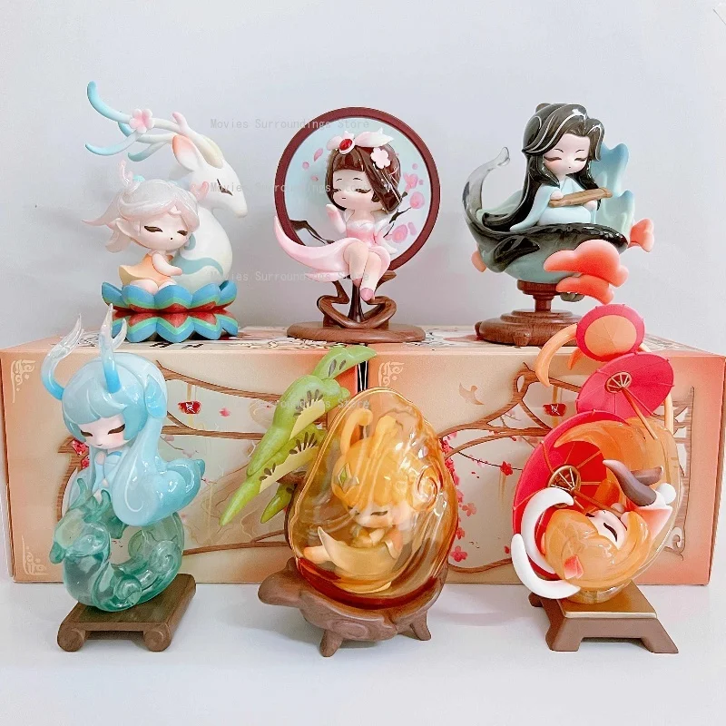 

Play Point Unlimited King of Glory Canyon Elegance Collection Series Blind Box Guess Bag Mystery Box Фигурка Модель Игрушки Кукла Подарок