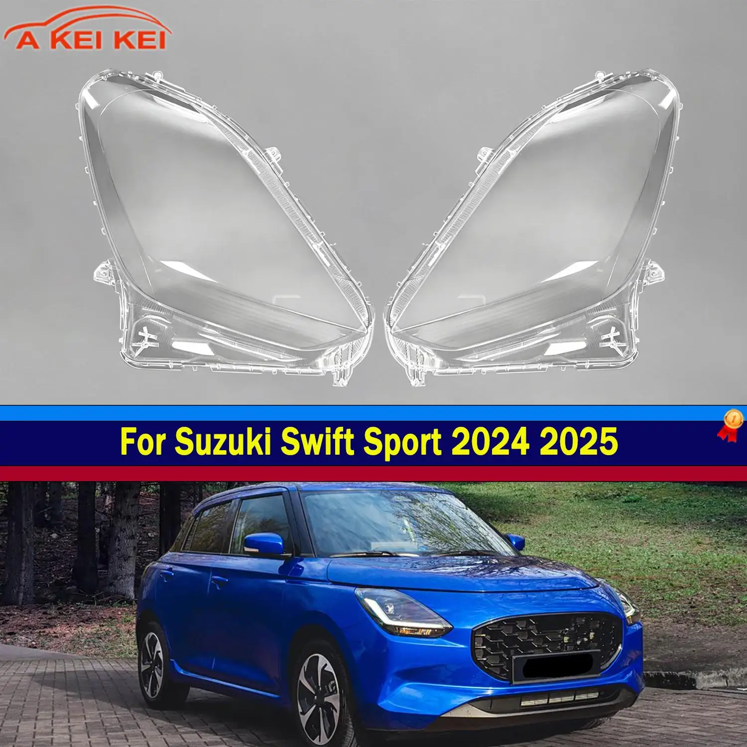 Für Suzuki 2024 2025 Swift Sport Autoscheinwerfer-Linse Scheinwerferabdeckung Transparente Lampenschale Scheinwerfergehäuse Transparente Maskenschale