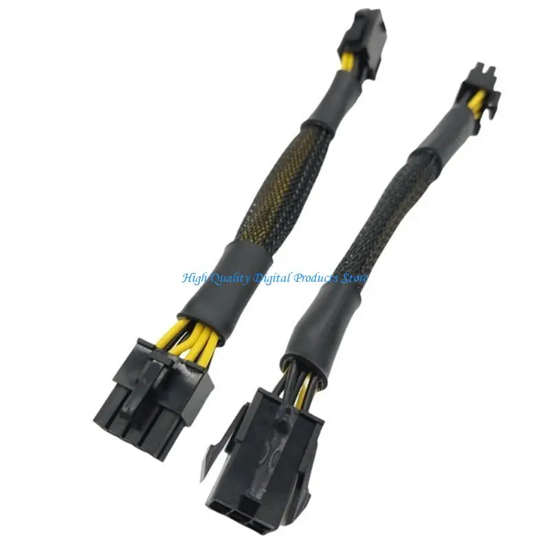 

U2JE CPU 8Pin to 6Pin Graphics Card Power Cable Video Card Power Extender Power