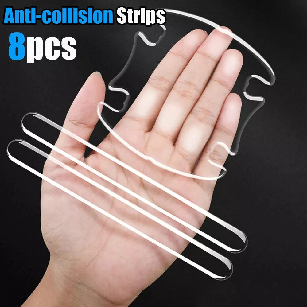 

8Pcs Invisible Car Door Bowl Handle Protective Sticker Anti-collision Scratch-resistant Protection Clear Strip Trim Accessories