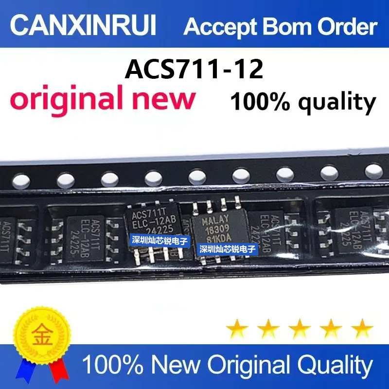 (5-100pieces)Brand New Original ACS711ELCTR-12AB-T ACS711T SMD SOP8 Current Sensor Chip