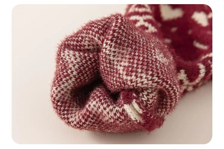 Mädchenpullover Neue Winter Verdickte Jungen-Strickoberteile Kindermäntel Winterkleidung Weihnachten – Detail 8