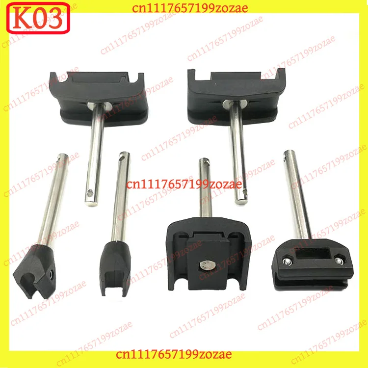 K03 Guardrail Bracket Round Square Double Rail Clamp for Assembly Line Conveyor, Replacement Parts