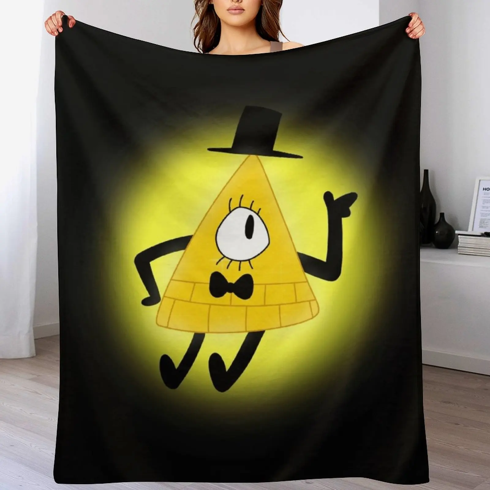 Bill Cipher Throw Blanket Sleeping Bag Flannel bed plaid Blankets