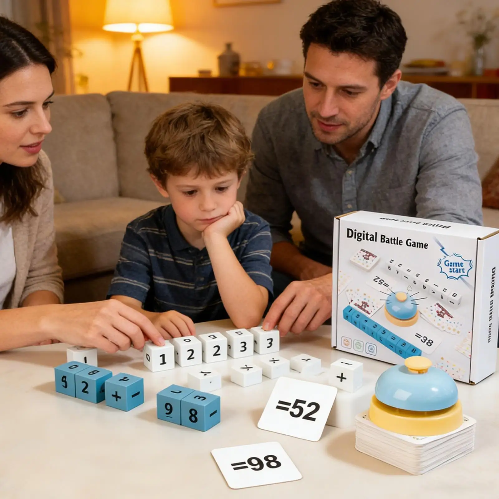 Wooden Numbers Blocks Puzzle Montessori Educational Toy Kids Learning Math Manipulatives Blocks Set Early Educational Toys