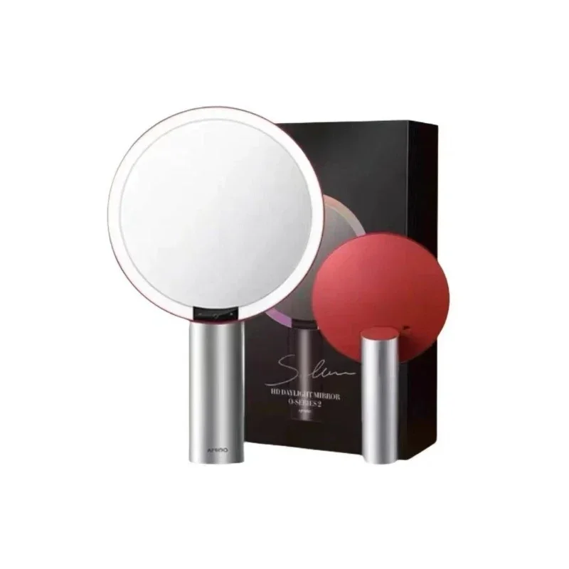 Makeup mirror with lamp led fill light intelligent high definition convenient Qimeng garden gift box O2 mirror portable