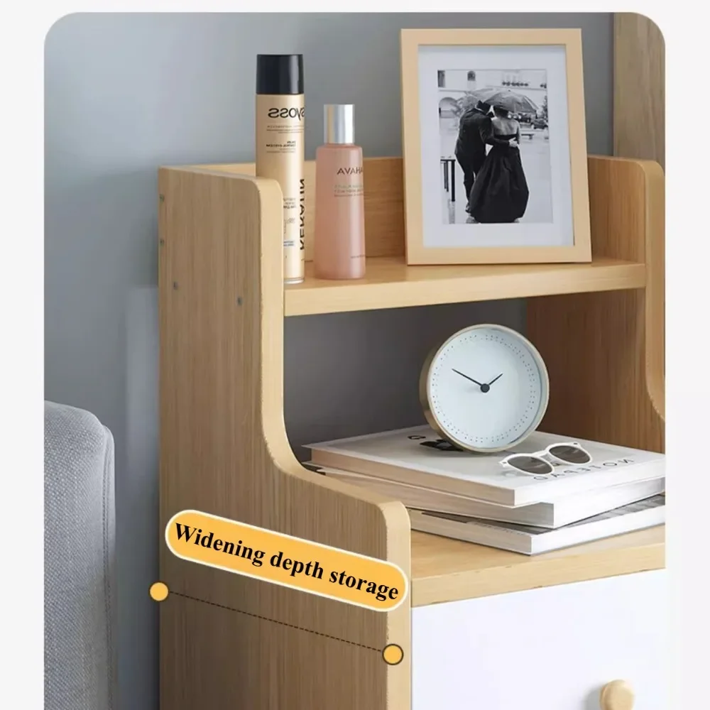 Bedside Table Bedroom Small-scale Simple Storage Rack High-capacity Modern Simple Storage Cabinet Multi Layer Storage Lockers