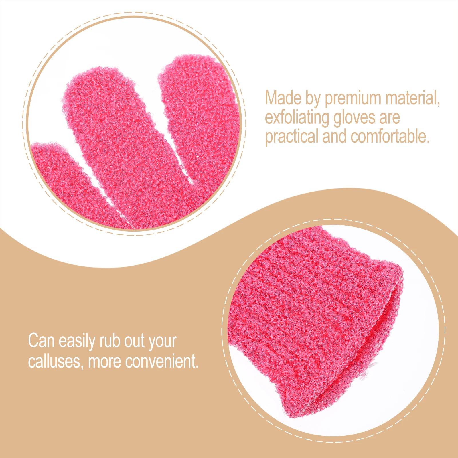 

16pcs Exfoliating Gloves Double Sided Deep Cleaning Bathing Shower Gloves Protective Scrubber For Body Removing Dead Skin