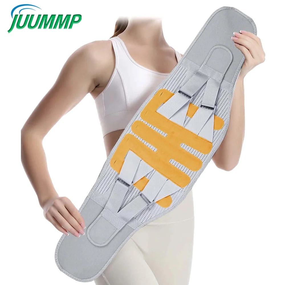 

Пояс-корсет для поясницы (1 шт.) для облегчения боли при ишиасе и грыже межпозвоночного диска, регулируемая поддержка поясницы для сидения, стояния и подъема тяжестей