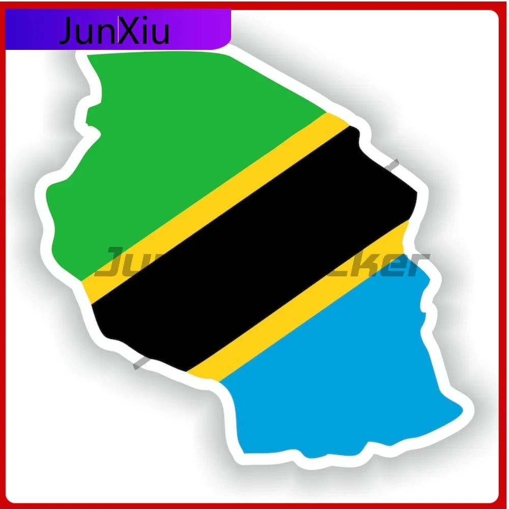 

Tanzania Map Flag Silhouette Sticker Vinyl Waterproof Decals Graphics Car Bike Bumper Moto Accessories Custom Decals Personalize